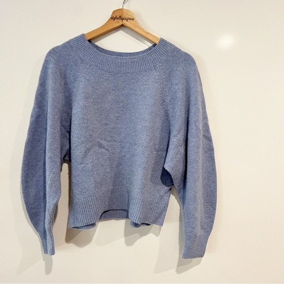 Vince Raglan Dolman Long Sleeve Wool Cashmere Blend Sweater - Picture 4 of 13